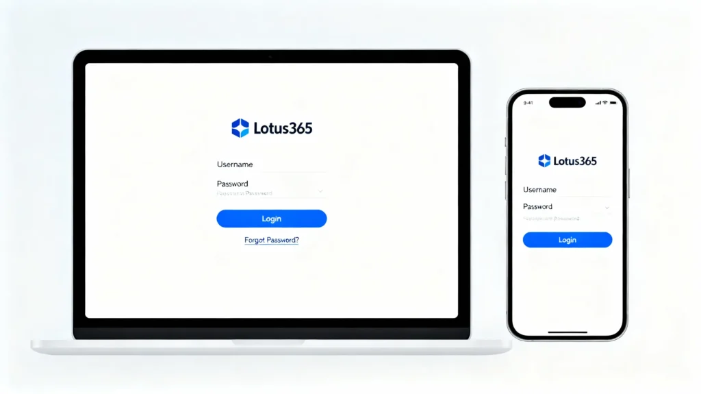 Lotus365 login page on desktop and mobile for beginners in 2025